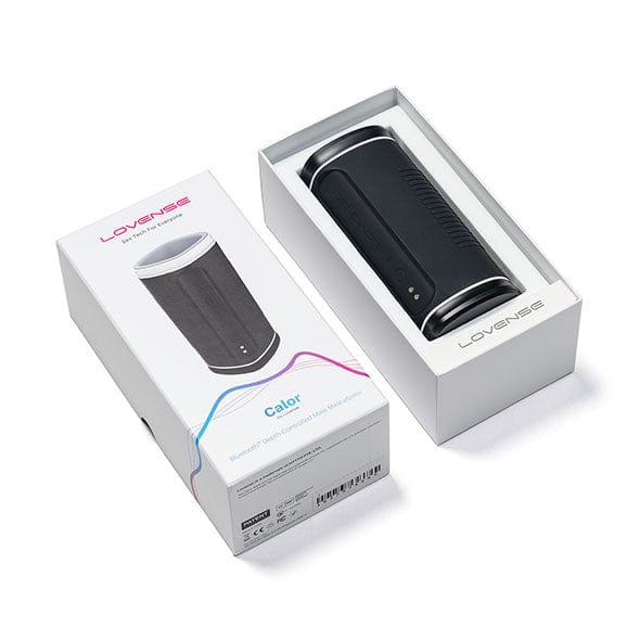 Lovense - Calor App-Controlled Warming Male Masturbator (Black)    Masturbator Soft Stroker (Vibration) Rechargeable