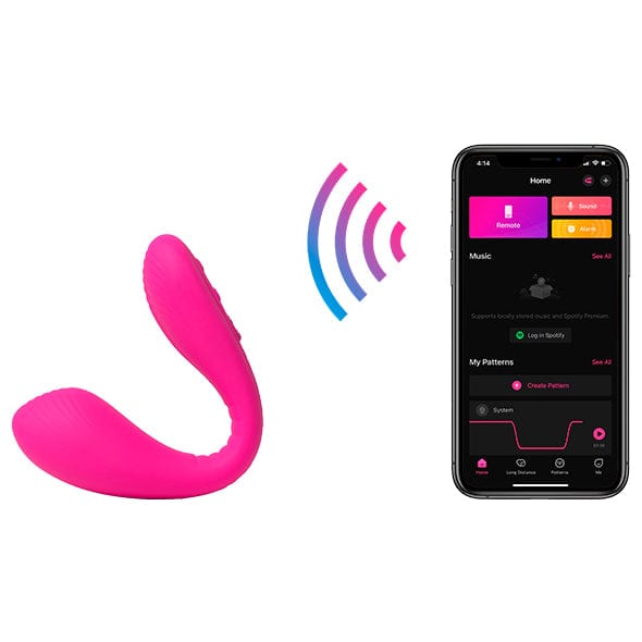 Lovense - Dolce App-Controlled Couple Dual Vibrator (Pink)    Couple's Massager (Vibration) Rechargeable