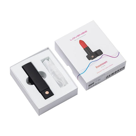 Lovense - Exomoon App-Controlled Discreet Lipstick Vibrator (Red)    Clit Massager (Vibration) Rechargeable