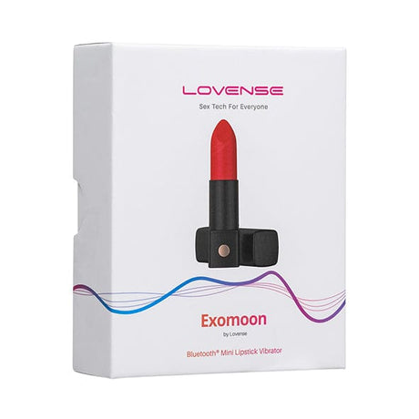 Lovense - Exomoon App-Controlled Discreet Lipstick Vibrator (Red)    Clit Massager (Vibration) Rechargeable