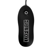 Lux Fetish - Inflatable Vibrating Butt Plug with Suction Base 4" (Black) LXF1015 CherryAffairs