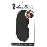 Lux Fetish - Peek A Boo Love Mask (Black) LXF1002 CherryAffairs