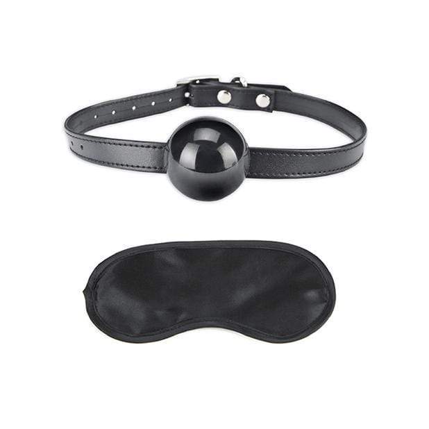 Lux Fetish - Silicone Ball Gag (Black) LXF1009 CherryAffairs