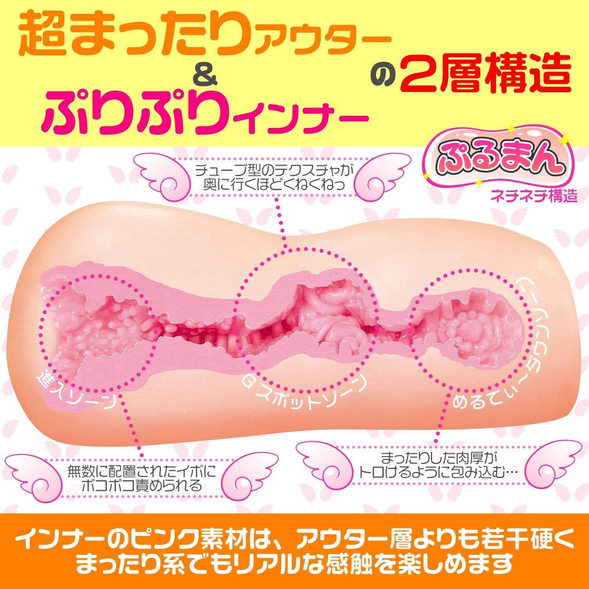 Magic Eyes - Angel's Puruman Onahole (Beige) MG1073 CherryAffairs