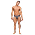 Male Power - Heather Haze CutoutJock Underwear L/X (Grey)    Gay Pride Underwear