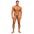 Male Power - Posing Strap Animal Print Thong Underwear O/S (Leopard)    Gay Pride Underwear