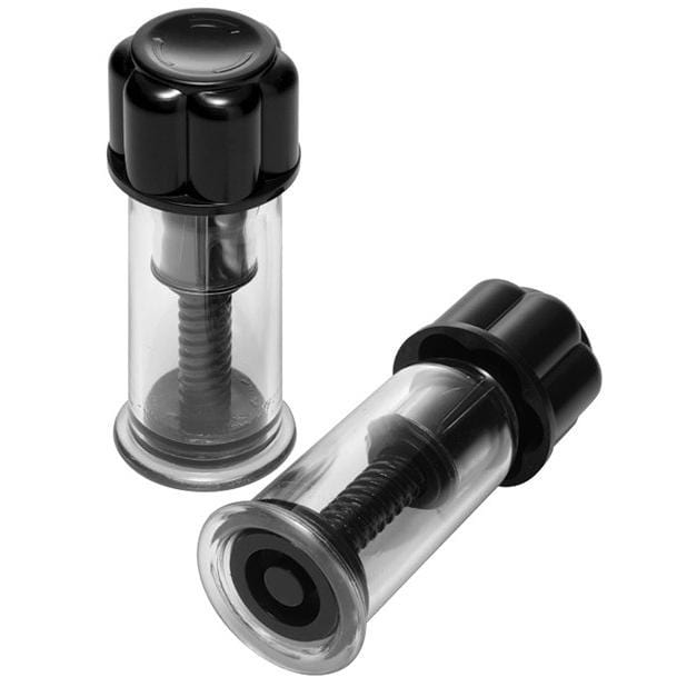 Master Series - Maxxx Power Twist Nipple Suckers (Black)    Nipple Pumps (Non Vibration)