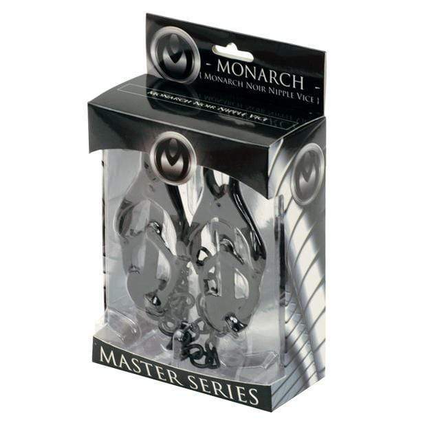 Master Series - Monarch Noir Nipple Vice Nipple Clamps (Black)    Nipple Clamps (Non Vibration)