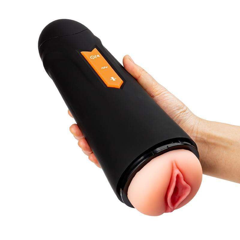 MyToys - MyFun Clamping and Vibrating Masturbation Cup (Black) MYT1015 CherryAffairs