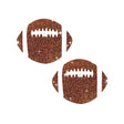 Neva Nude - Football Glitter Pasties Nipple Covers O/S (Brown)    Nipple Covers