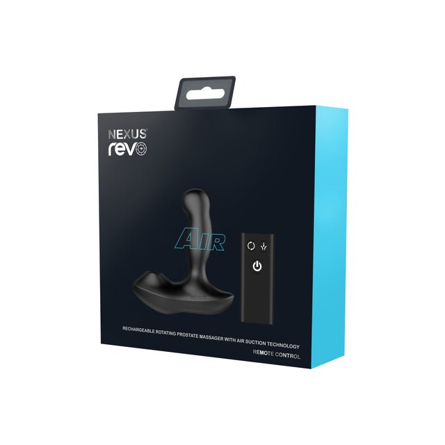 Nexus - Reno Air Rechargeable Rotating Remote Control Prostate Massager with Air Suction (Black) NE1066 CherryAffairs