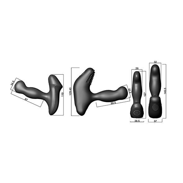 Nexus - Revo Slim Rechargeable Vibrating Prostate Massager (Black) NE1025 CherryAffairs