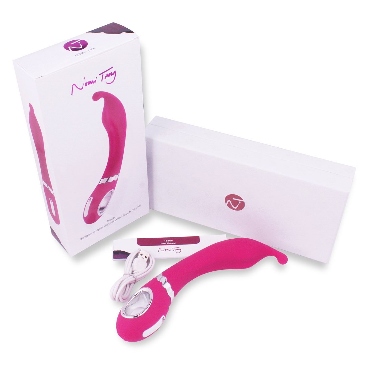 Nomi Tang - Tease Rechargeable G-Spot Vibrator (Pink) NE1026 CherryAffairs