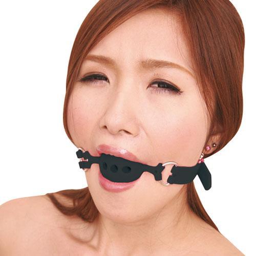 NPG - Captive Premium Kuchimari Ball Gag Medium (Black) NPG1131 CherryAffairs