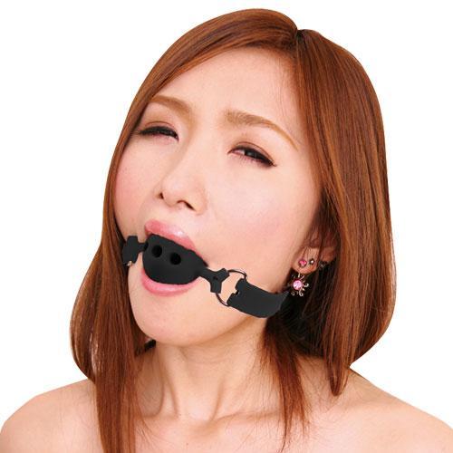 NPG - Captive Premium Kuchimari Ball Gag Small (Black) NPG1130 CherryAffairs