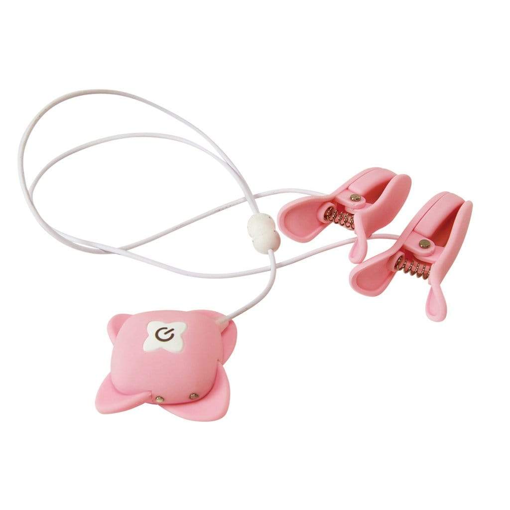 NPG - Emi Fukada Nipple Love Vibrating Nipple Clamps (Pink) NPG1066 CherryAffairs