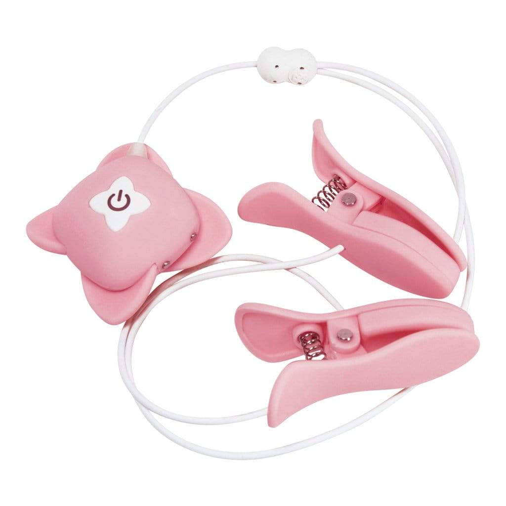 NPG - Emi Fukada Nipple Love Vibrating Nipple Clamps (Pink) NPG1066 CherryAffairs