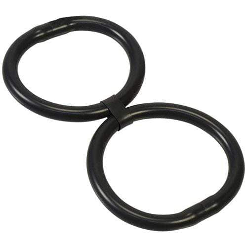 NPG - Via Power Double Cock Ring (Black) NPG1124 CherryAffairs