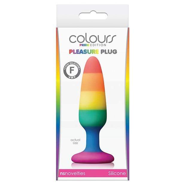 NS Novelties - Colours Pride Edition Silicone Pleasure Anal Plug Small (Multi Colour) NS1060 CherryAffairs