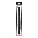 NS Novelties - Colours Silicone Double Pleasures Dildo 12" (Black) NS1123 CherryAffairs