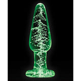 NS Novelties - Firefly Glow In The Dark Glass Tapered Anal Plug CherryAffairs