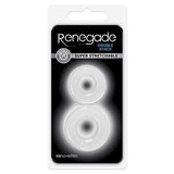 NS Novelties - Renegade Double Stack Super Stretchable Cock Rings (Clear) NS1104 CherryAffairs