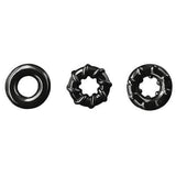 NS Novelties - Renegade Super Stretchable Dyno Cock Rings (Black)    Cock Ring (Non Vibration)