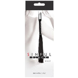 NS Novelties - Sinful BDSM Vinyl Whip (Black) NS1143 CherryAffairs