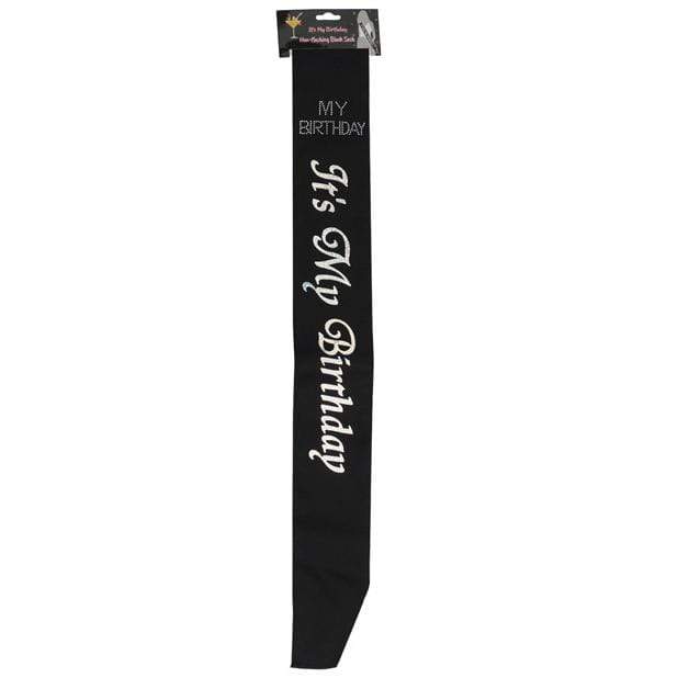 OMG International  - It's My Birthday Party Sash (Black) OT1101 CherryAffairs