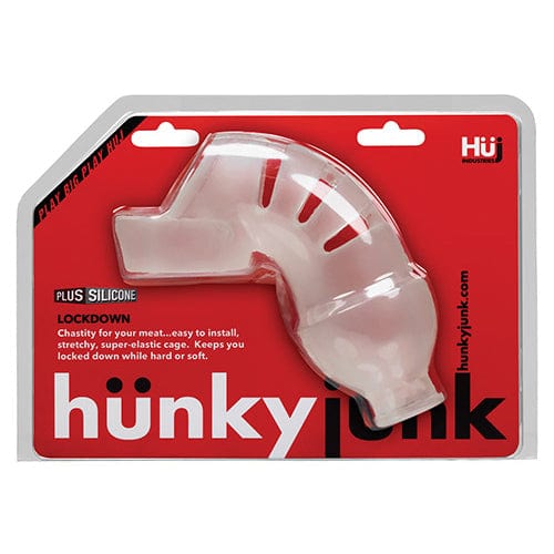 Oxballs - Huj Hunky Junk Lockdown Silicone Chastity Cage (Ice) OX1048 CherryAffairs