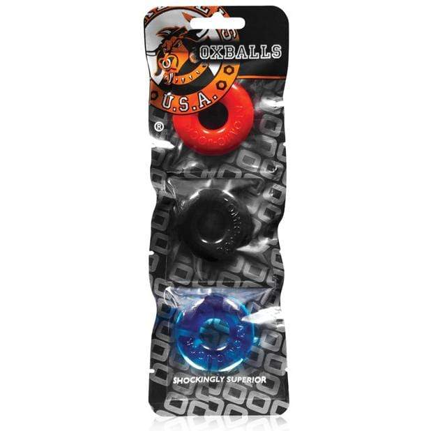 Oxballs - Ringer Donut Cock Ring Set Pack of 3 (Multi Colour) OX1027 CherryAffairs