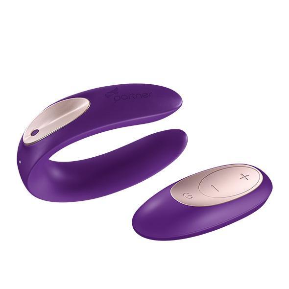 Satisfyer - Partner Double Plus Remote Control Couples Massager (Purple) PT1004 CherryAffairs