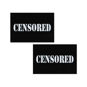 Pastease - Premium Censored Pasties Nipple Covers O/S (Black/White)    Nipple Covers