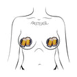 Pastease - Premium Clinking Beer Mugs Pasties Nipple Covers O/S (Yellow)    Nipple Covers