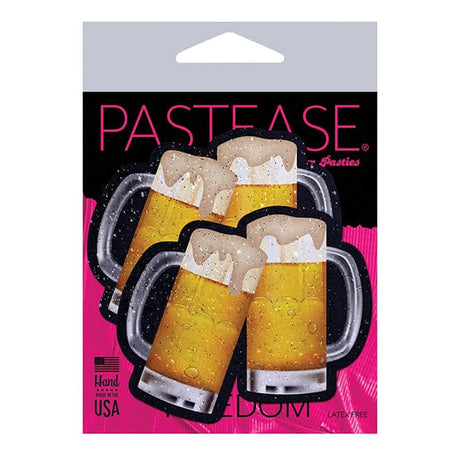 Pastease - Premium Clinking Beer Mugs Pasties Nipple Covers O/S (Yellow)    Nipple Covers