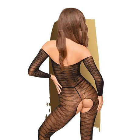 Penthouse - Dreamy Diva Sheer Crotchless Bodystocking Costume XL (Black) PH1069 CherryAffairs