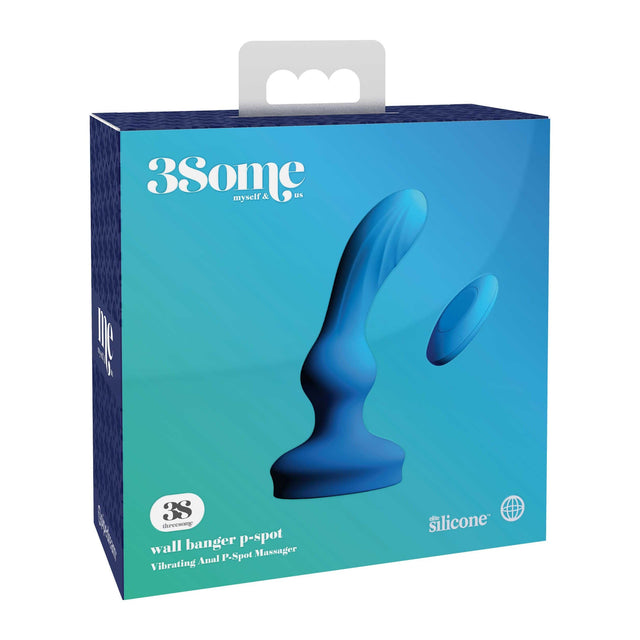 Pipedream - 3Some Wall Banger Vibrating Anal P Spot Massager (Blue) PD2000 CherryAffairs