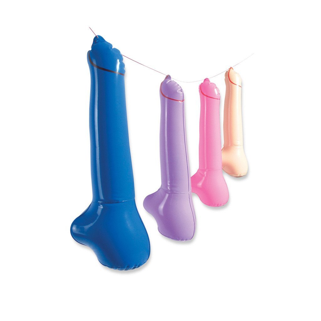 Pipedream - Bachelorette Party Favors Inflatable Pecker Decorations (Multi Colour) PD1614 CherryAffairs