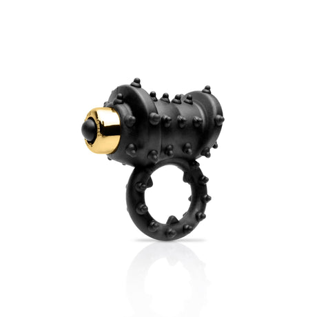 Pipedream - Fetish Fantasy Gold Vibrating Cock Ring (Black) PD1473 CherryAffairs