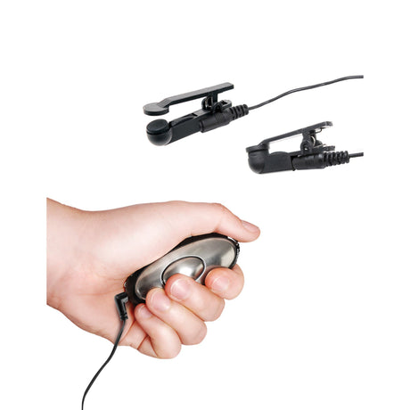 Pipedream - Fetish Fantasy Series Shock Therapy Nipple Clamps (Black) PD1450 CherryAffairs