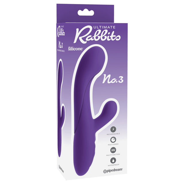 Pipedream - Ultimate Rabbits No. 3 Rabbit Vibrator (Purple) PD1998 CherryAffairs