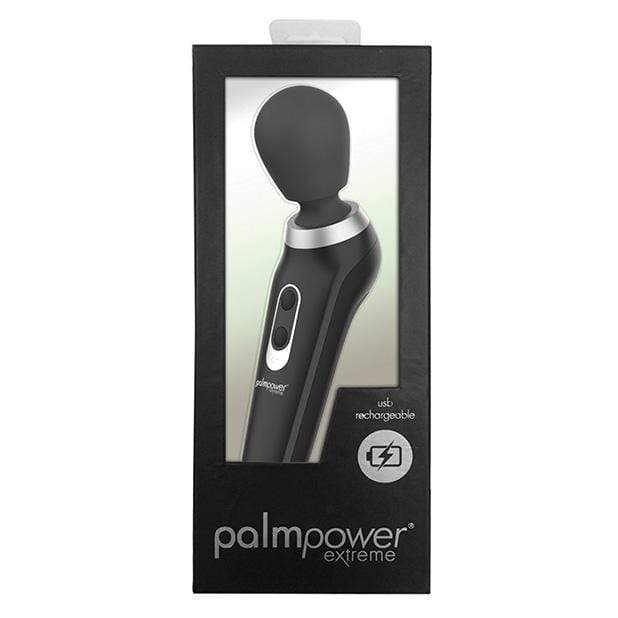 PowerBullet - PalmPower Extreme Rechargeable Wand Massager (Black) PWB1005 CherryAffairs