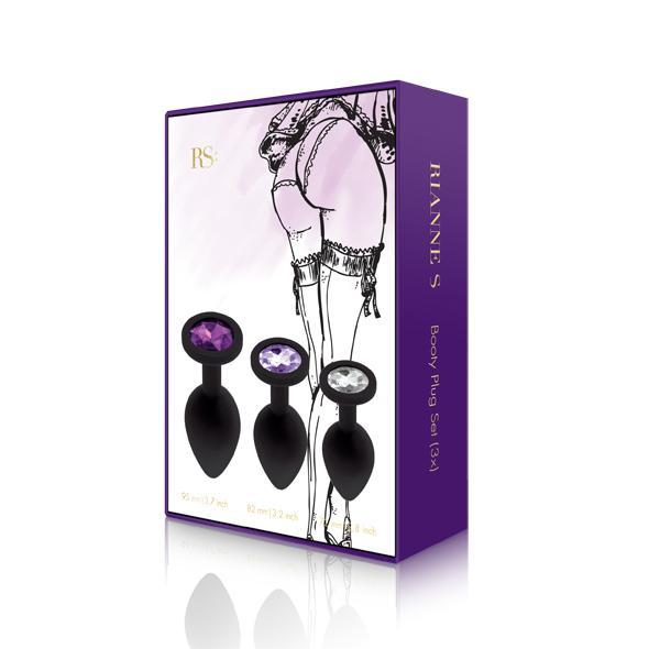 Rianne S - Booty Plug Set (3x) (Black) RS1002 CherryAffairs