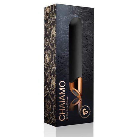 RocksOff - Chaiamo For Your Divine Pleasure Bullet Vibrator (Black)    Bullet (Vibration) Rechargeable