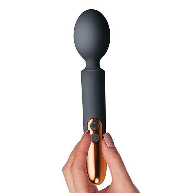 RocksOff - Oriel Rechargeable Wand Massager (Black) RO1057 CherryAffairs