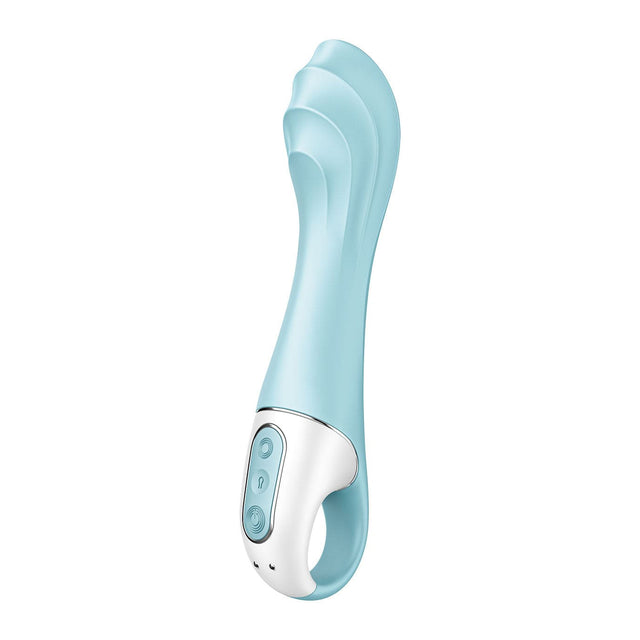 Satisfyer - Air Pump App-Controlled G Spot Vibrator 5 (Blue)    G Spot Dildo (Vibration) Rechargeable