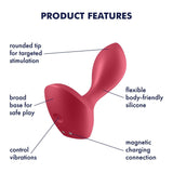 Satisfyer - Backdoor Lover Prostate Massager (Red)    Prostate Massager (Vibration) Rechargeable