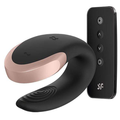 Satisfyer - Double Love App-Controlled Couple's Vibrator with Remote Control (Black)