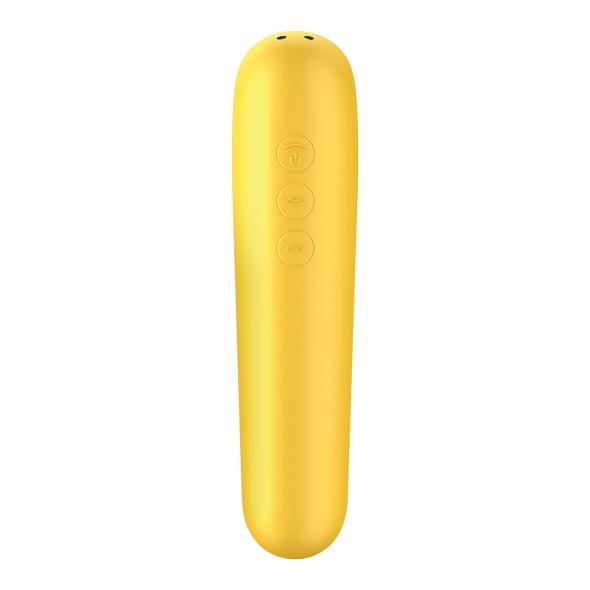 Satisfyer - Dual Love App-Controlled Clitoral Air Stimulator Vibrator (Yellow) STF1137 CherryAffairs