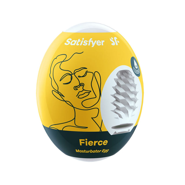 Satisfyer - Fierce Masturbator Egg (Yellow)    Masturbator Egg (Non Vibration)